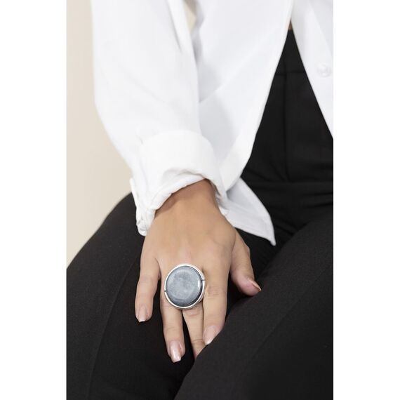 Серебряное кольцо с муранским стеклом Ciclon Elegance, Размер (мм): 17,8-18,4, изображение 3