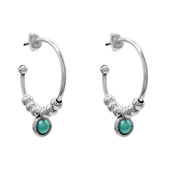 Серебряные серьги с муранским стеклом Ciclon Esencia