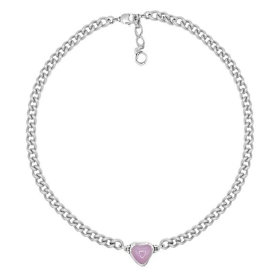 Серебряное колье с сердечком Ciclon Idilio