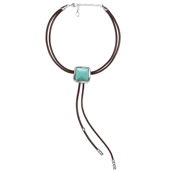 Серебряное колье женское с муранским стеклом Ciclon Korbatero