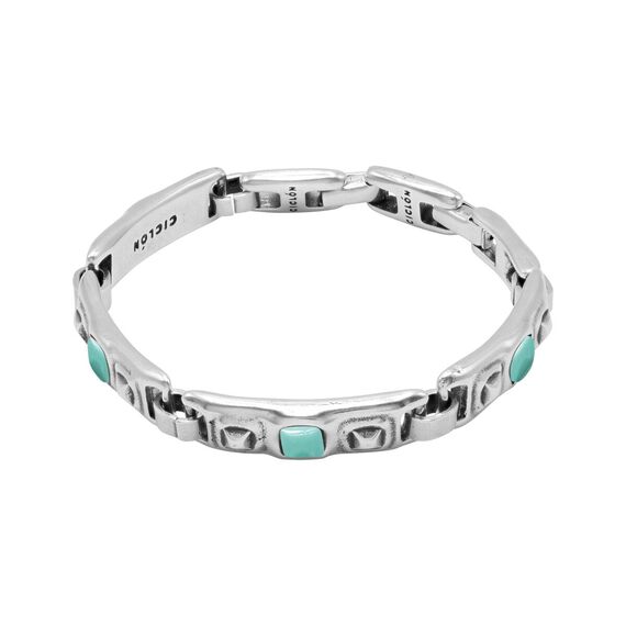 Серебряный браслет женский с муранским стеклом Ciclon Multi, Размер (мм): 175-180