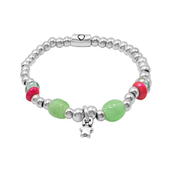 Серебряный браслет женский с муранским стеклом Ciclon Estrella