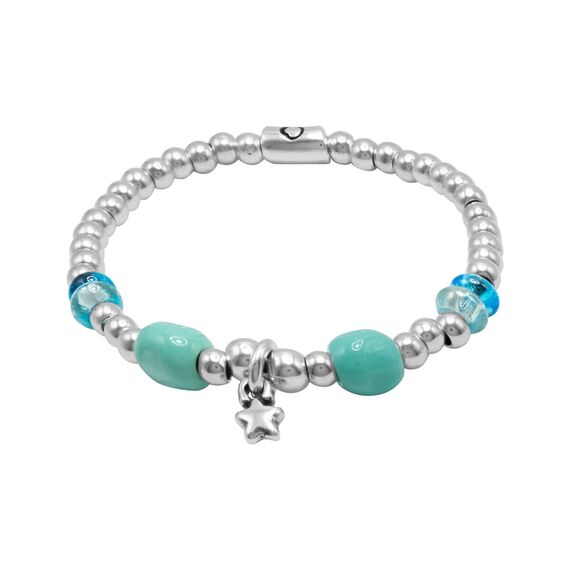 Серебряный браслет женский с муранским стеклом Ciclon Estrella