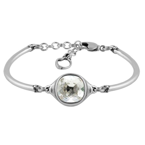 Серебряный браслет женский с кристаллом Сваровски Ciclon Mi Amor