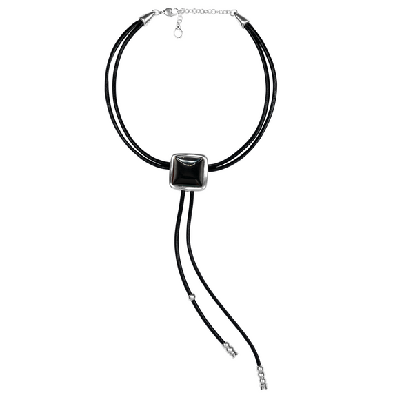 Серебряное колье женское с муранским стеклом Ciclon Korbatero