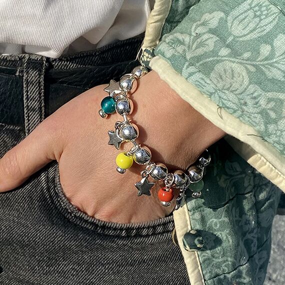 Серебряный браслет с муранским стеклом Ciclon Boreal, изображение 2