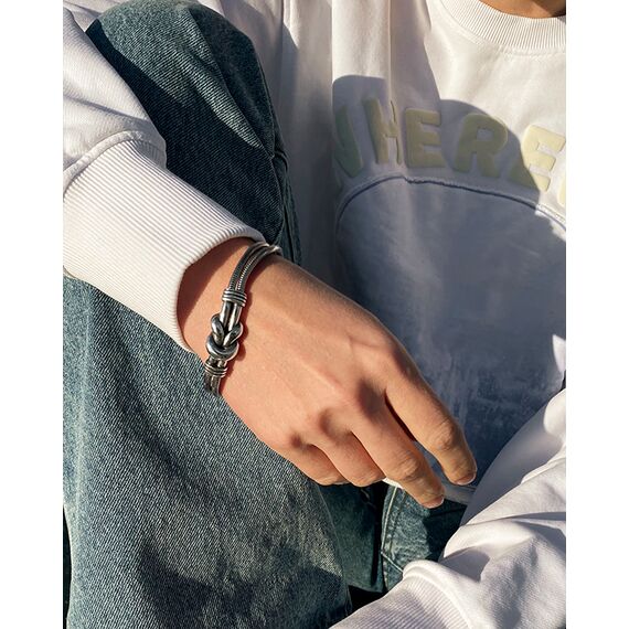 Серебряный браслет на руку Ciclon Man, Размер (мм): 190-195, изображение 2