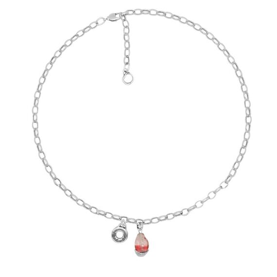 Серебряное колье с муранским стеклом Ciclon Liquid