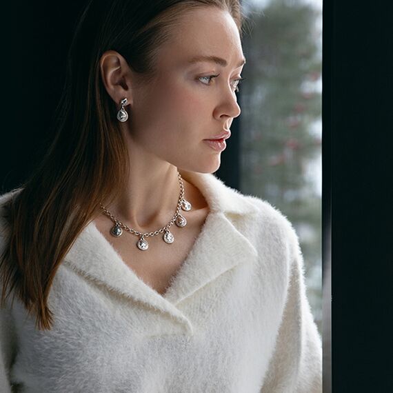 Серебряные серьги женские Ciclon Charlotte, изображение 3