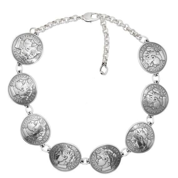 Серебряное колье женское Ciclon France