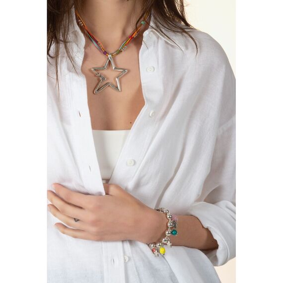 Серебряное колье женское с подвеской Ciclon Flella, изображение 2