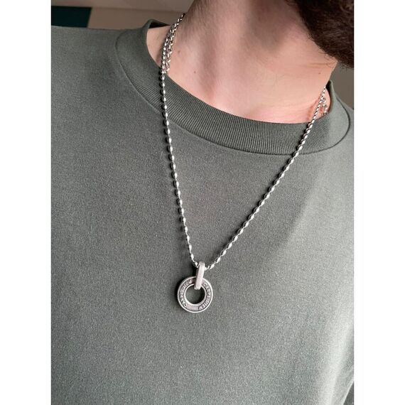 Серебряное колье Ciclon Man Carpe Diem, изображение 2