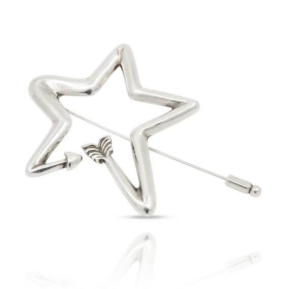 Серебряная брошь Ciclon Flella, изображение 4