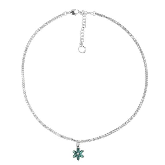 Серебряное колье женское с подвеской Ciclon Flora, изображение 5