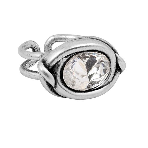 Серебряное кольцо женское с кристаллом Сваровски Ciclon Emo Conexion, Размер (мм): 17,8-18,4