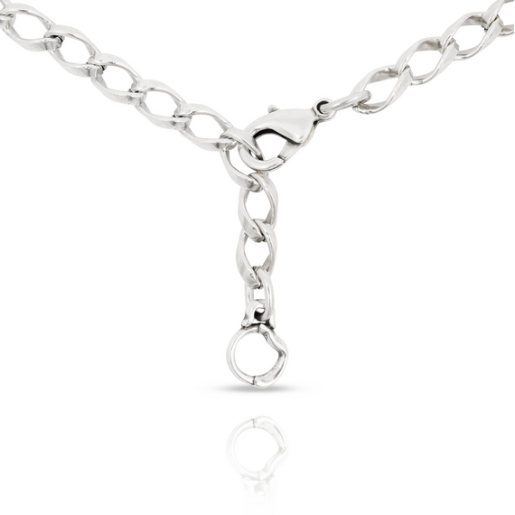 Серебряное колье женское с кристаллом Сваровски Ciclon Emotions, изображение 2