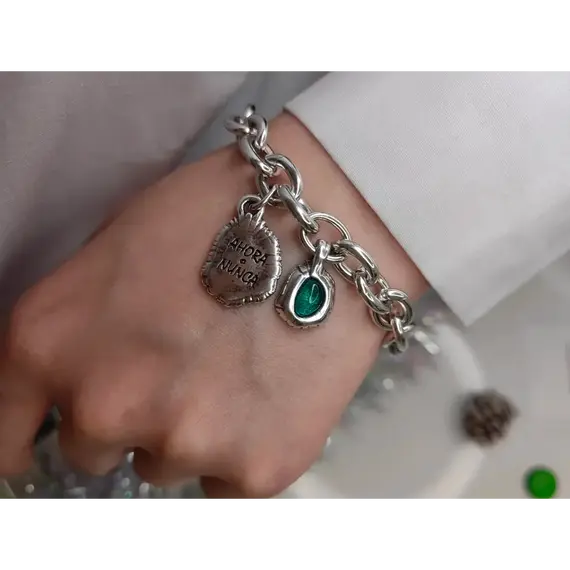 Серебряный браслет с подвесками Сейчас или никогда Ciclon Ahora, изображение 2