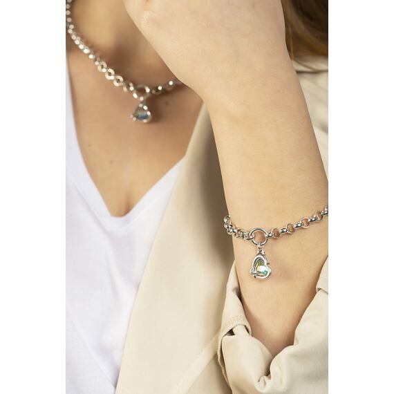 Серебряный браслет с сердечком Ciclon Amore, изображение 2