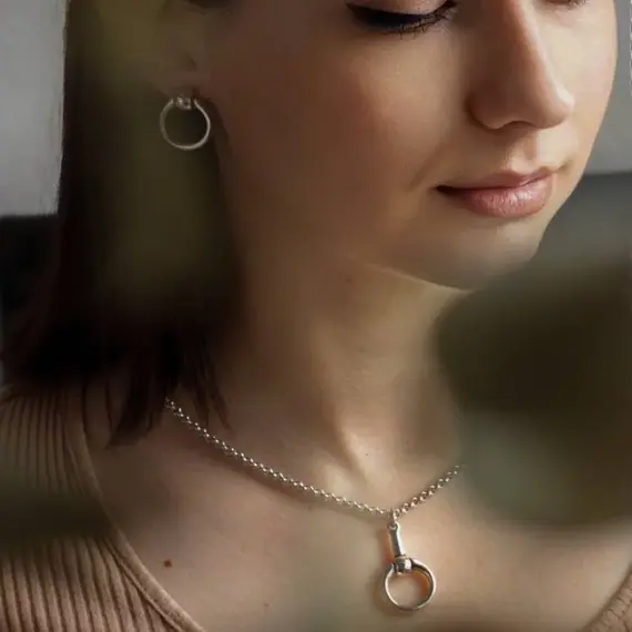 Серебряное колье женское с подвеской Ciclon Mini Bocado, изображение 2