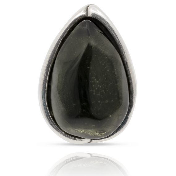 Серебряное кольцо женское с муранским стеклом Ciclon Lizana, изображение 2