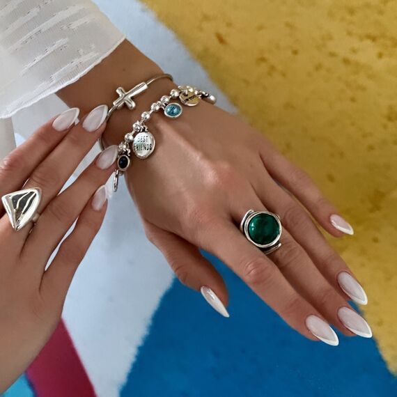 Серебряный браслет женский  с подвесками Ciclon Mi Amor, изображение 2