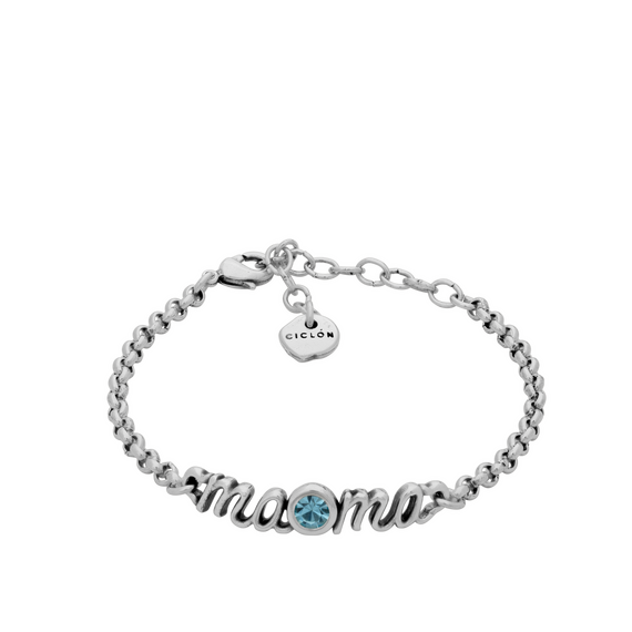 Серебряный браслет женский с муранским стеклом Ciclon Por Siempre, Размер (мм): 160-200