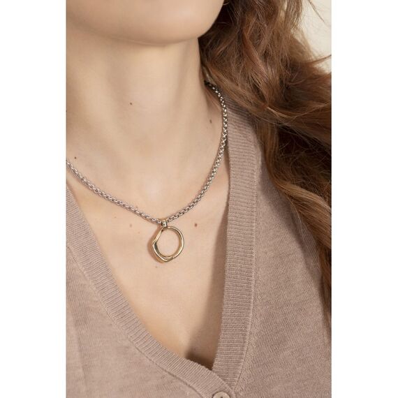 Серебряное колье женское Ciclon Short Sea & Land Gold, изображение 2