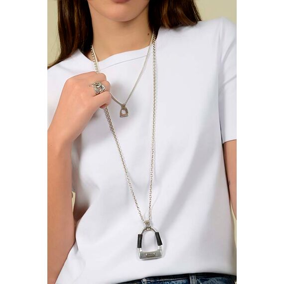 Серебряная цепочка с подвеской Ciclon Estribo, изображение 2