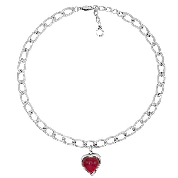 Серебряное колье с сердечком Ciclon Romance