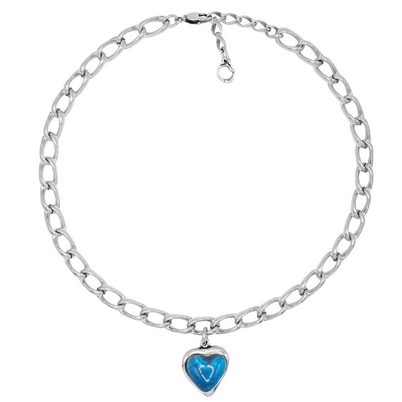 Серебряное колье с сердечком Ciclon Romance