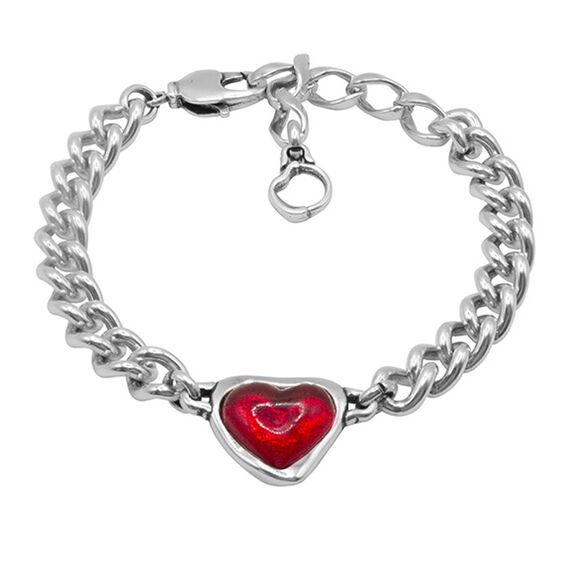 Серебряный браслет с сердечком Ciclon Idilio