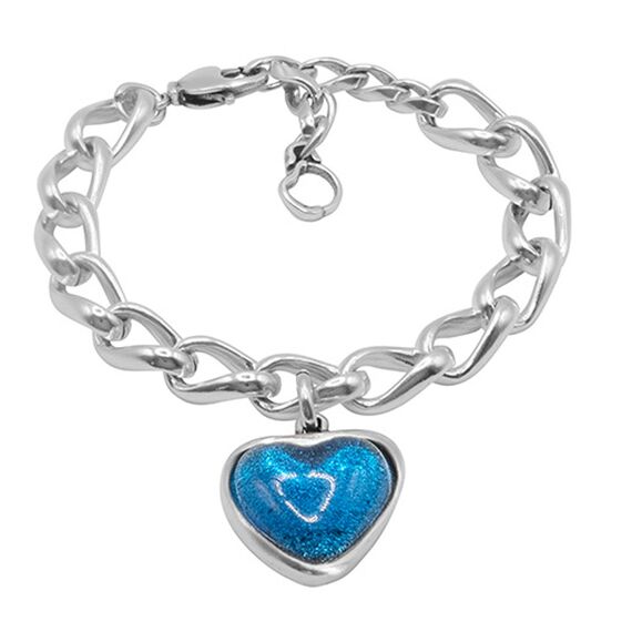 Серебряный браслет с сердечком Ciclon Romance