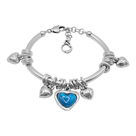 Серебряный браслет с сердечком Ciclon Latidos