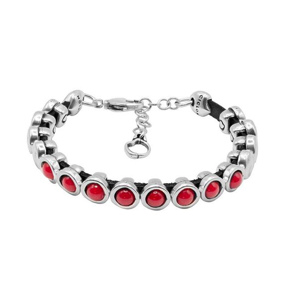 Серебряный браслет с муранским стеклом Ciclon Sutil