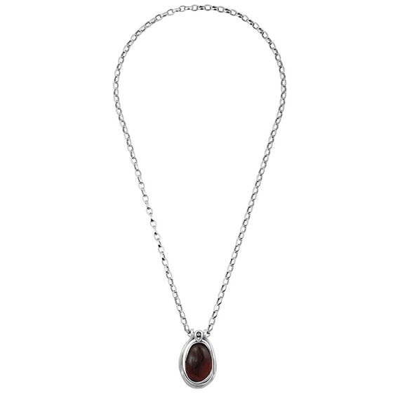 Серебряная цепочка с муранским стеклом Ciclon Agata, Размер (мм): 900