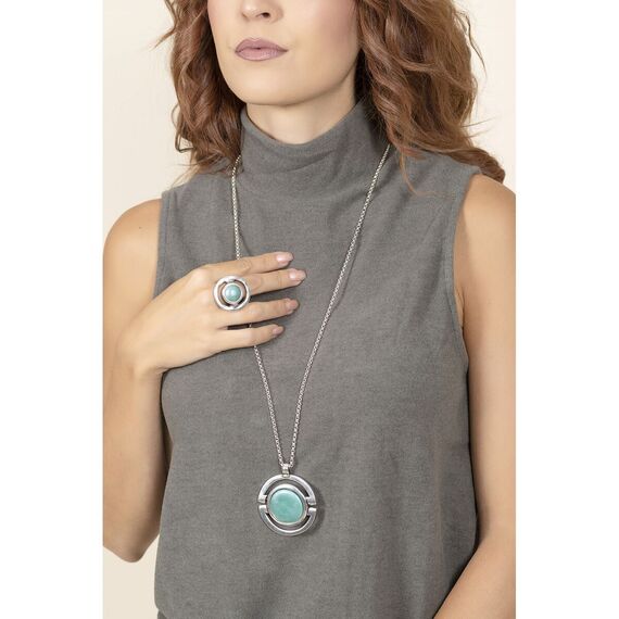 Серебряное колье с муранским стеклом Ciclon Elegance, изображение 2