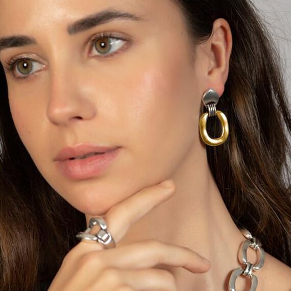 Золотые серьги женские Ciclon Greta, изображение 2