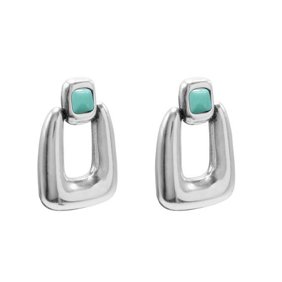 Серебряные серьги женские с муранским стеклом Ciclon Сhik