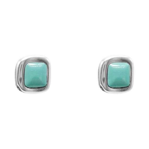 Серебряные серьги женские с муранским стеклом Ciclon Kubik, Размер (мм): 10