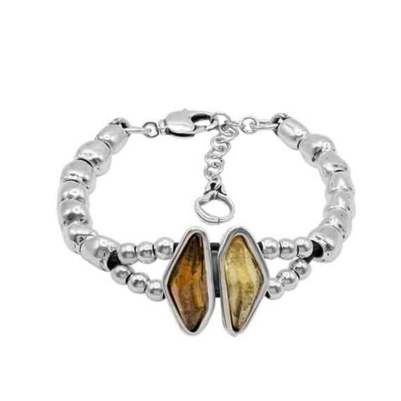 Серебряный браслет из бусин с муранским стеклом Ciclon Orlik