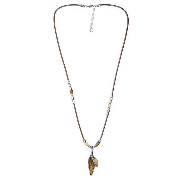 Серебряное колье с муранским стеклом Ciclon Malaren, Размер (мм): 800-850