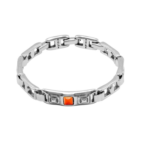 Серебряный браслет женский с муранским стеклом Ciclon Mini Metal, Размер (мм): 190-195