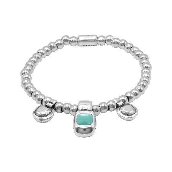 Серебряный браслет женский с муранским стеклом Ciclon Сharm