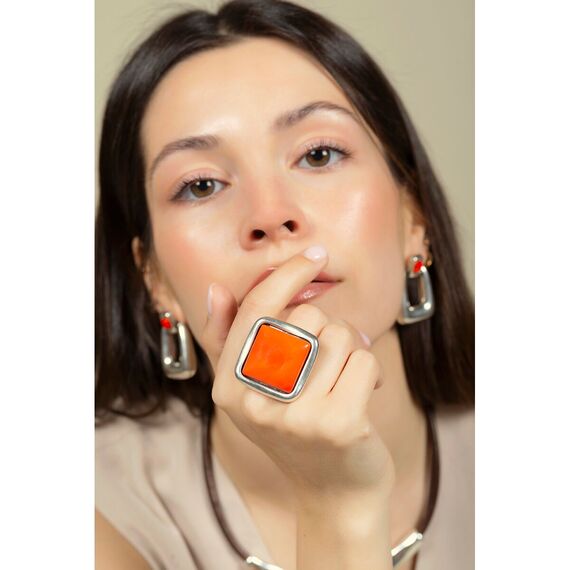 Серебряное кольцо женское Ciclon Kubik, Размер (мм): 17,8-18,4, изображение 2