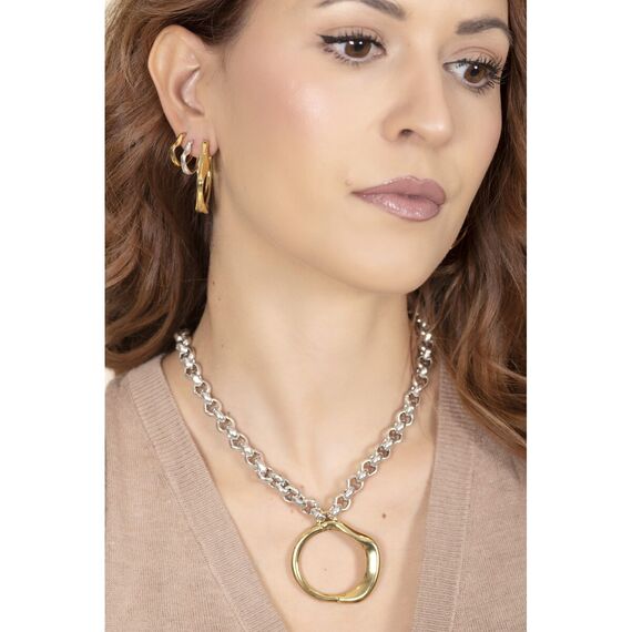 Серебряное колье с кулоном Ciclon Luz Y Oscuridad, изображение 2