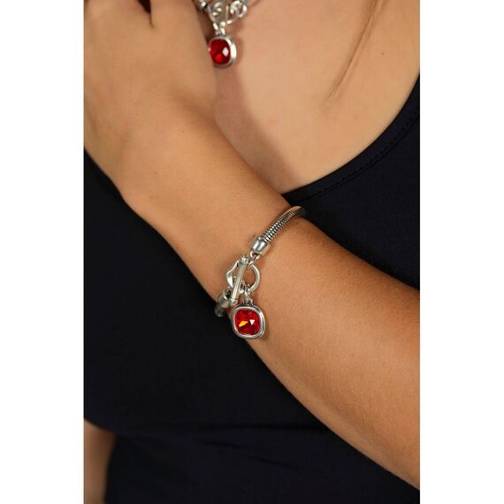 Серебряный браслет с кристаллом Сваровски Ciclon Solitario, Размер (мм): 155, изображение 2