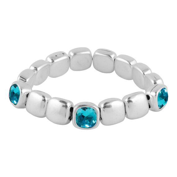 Серебряный браслет женский с кристаллами Сваровски Ciclon Amorios, Размер (мм): 145