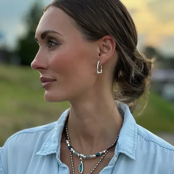 Серебряные серьги женские Ciclon Estribo, изображение 2