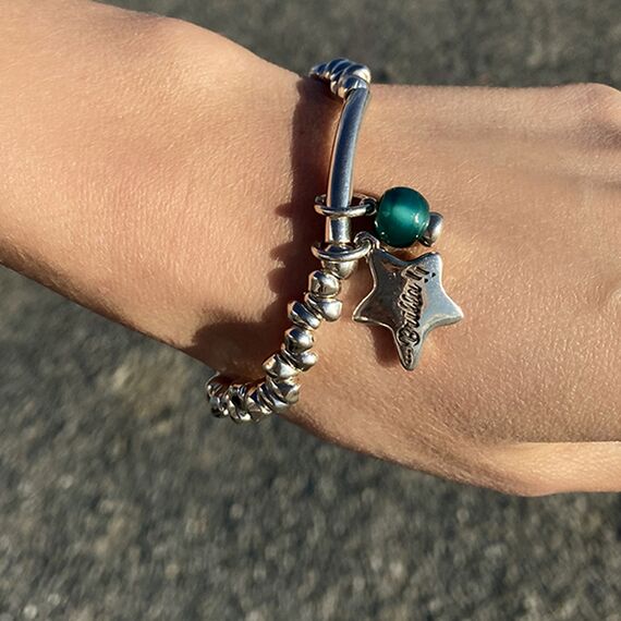 Серебряный браслет с муранским стеклом Ciclon Cosmica, изображение 2