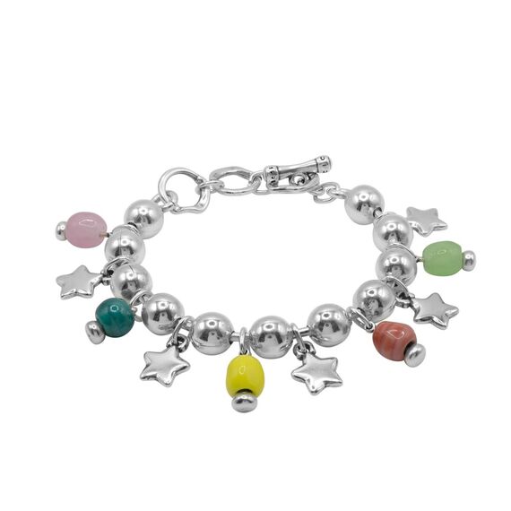 Серебряный браслет с муранским стеклом Ciclon Boreal